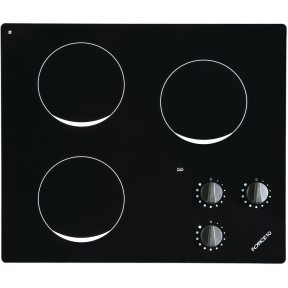 Three Burner Ceramic Glass Electric Cooktop
