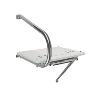 Garelick Outboard Transom Platform & Telescoping Ladder, Stowed