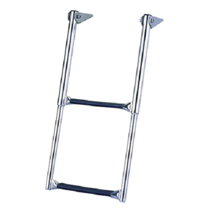 Over Platform Telescoping Drop Ladder, 2 Step