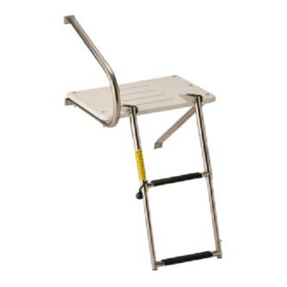 Transom Platform with Telescoping Ladder, 2 step