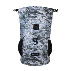 open of Geckobrands Backpack Dry Bag Cooler