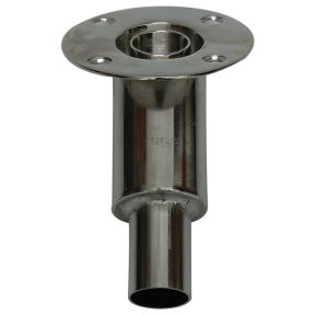 Thru Hull Fitting, 45 Degree Base Straighi Connector