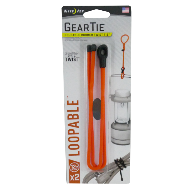 12 orange of GetStorganized Loopable Gear Tie
