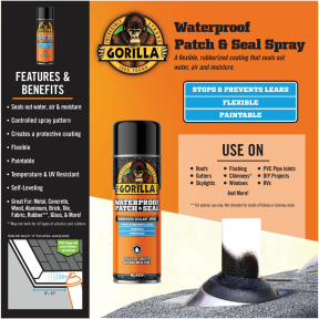 Waterproof Patch and Seal Rubberized Sealant Spray