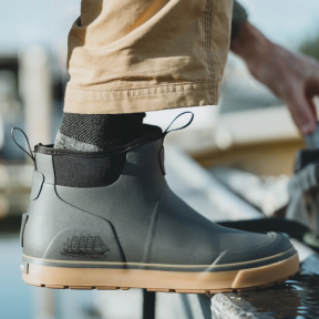 in use of Grundens Deck-Boss Ankle Boot