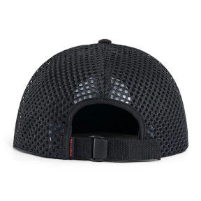 50186-001-0001-back of Grundens Stowaway Packable Trucker
