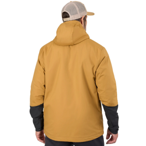 back of Grundens Turbulence Hybrid Hoodie