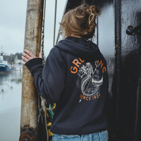 in use of Grundens Women's Dead Reckoning Hoodie