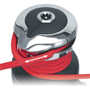 40 Electric Self-Tailing Rewind Radial Winch - Reverse Speed, Bronze
