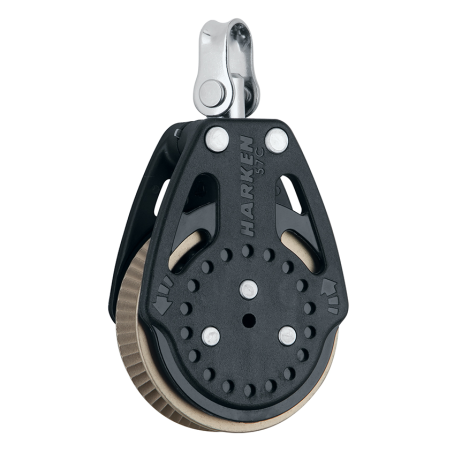 Harken 57mm Titanium 1.5X Ratchamatic Power3 Block - Swivel, Shackle