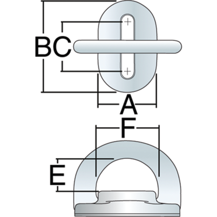 6 mm Folding Padeye