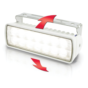 Hella 1300 Lumen Sea Hawk-XLR LED Flood Lights - Tilt