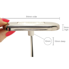 9510 LED Wide Courtesy Light - White, Clear Lens