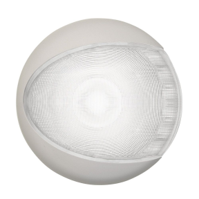 Hella 5" EuroLED 130 Surface Mount LED Dome Light - Cool White with White Shroud