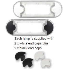 9510 LED Wide Courtesy Light - White, Clear Lens