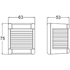 Model 3562 Stern Light, Black Housing