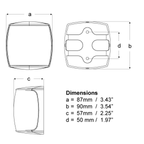Diagram of Hella NaviLED Pro Navigation Lamps