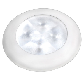 Slim Line LED Round 3" Lamps - White Light, White Trim