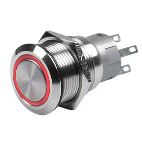 958455001 of Hella Stainless Steel Push-Button On-Off Switch - LED Indicator