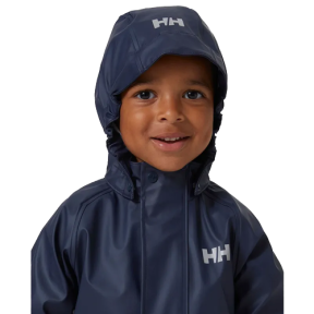 hood of Helly Hansen Kids Bergen 2.0 Rain Set
