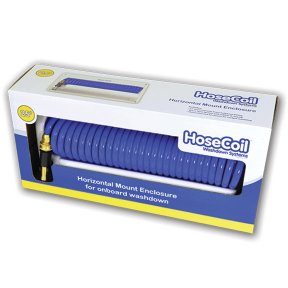 Horizontal Mount Enclosure with 25 ft Coiled Hose
