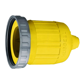 side view of Hubbell 20 Amp or 30 Amp 125 Volt Seal-Tite Long Cover w/Ring - for Fem. Connectors