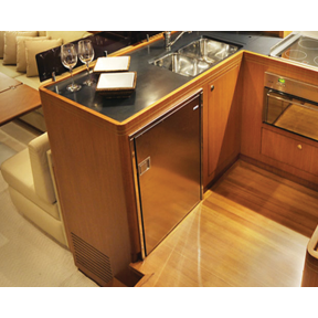 Cruise 130 Drink Stainless Steel AC DC Fridge Only - 4.6 Cu Ft,130 Liters - Installed
