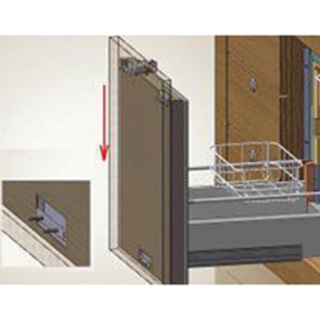 Drawer 70 Freezer, Panel with Brackets for 3/4" Wood Front