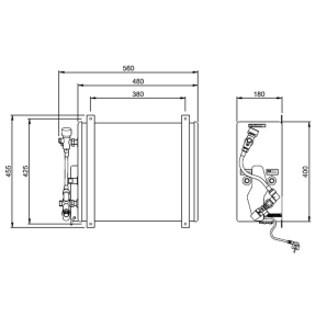 Dimensions of Isotherm Isotemp Slim Square Water Heater