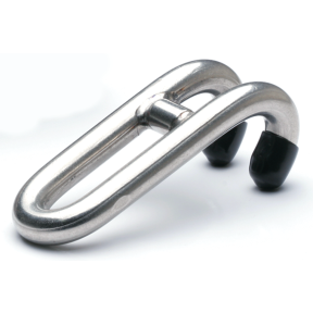 Small Chain Hook of Johnson Marine Hardware Captain Hook Small Chain Snubber Hook - with Snubbing Line