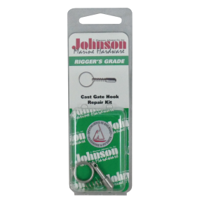 in box of Johnson Marine Hardware Mini Snap Gate Hook Repair Kit