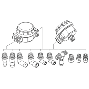 KlickTite Port Connectors 1/2" Hose 3/8" NPT (2 Pack)