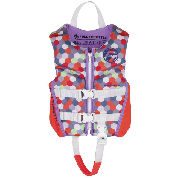 Child Rapid-Dry Flex-Back Life Jacket - Pink