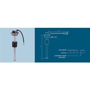 S3 Sender Dimensions of KUS Americas S3 - BSP Thread Fuel / Water Tank Sender - European Standard Signal Output