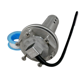 angle view of KUS Americas SHS Stainless Steel Holding Tank Sensor