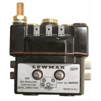 Front View of Lewmar Windlass Dual Direction Sealed Contactor / Solenoids