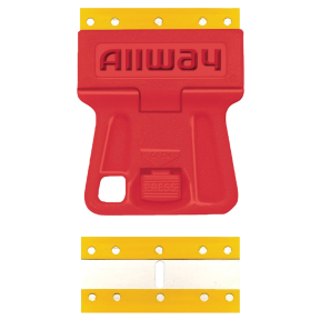 Mini Glass Scraper, 5 Steel-Core Plastic Blades