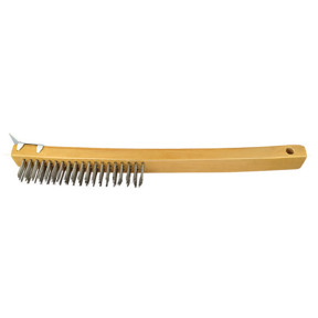 Wire Brush Stationless Steel Wire with Scraper