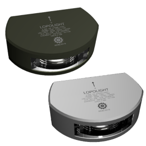 combo of Lopolight 2 NM Stern LED Nav Light - All Vessels Less Than 50m, Vert Mnt