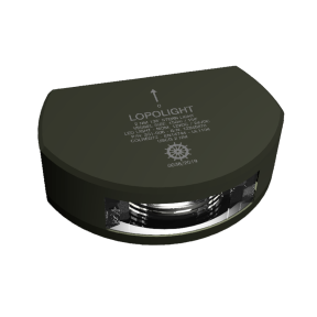 Lopolight 2 NM Stern LED Nav Light - All Vessels Less Than 50m, Vert Mnt, Black