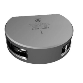 Lopolight 3 NM Masthead LED Nav Light - Vessels 12m to 20m, Vert Mnt, Silver