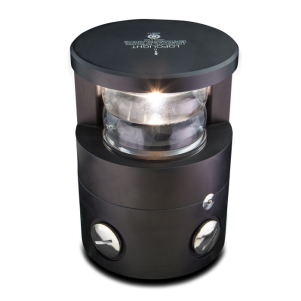 Lopolight 6 NM Double Masthead LED Nav Light - Vessels Over 50m, Horz Mnt, Black