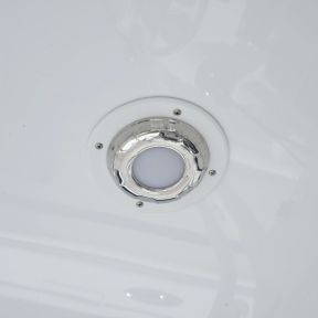 4" Aurora Surface Mount LED Dome Light - Stainless Steel Bezel