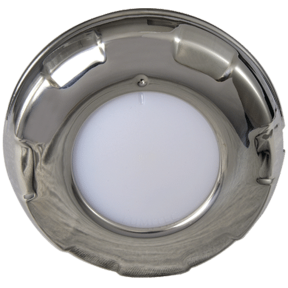 4" Aurora Surface Mount LED Dome Light - Stainless Steel Bezel