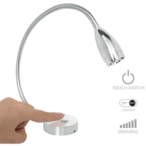 LED Chrome Reading Light 36JW - Warm White
