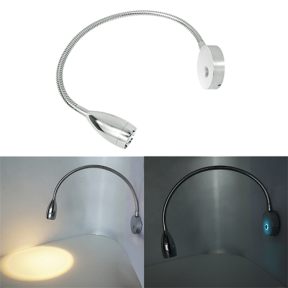 LED Chrome Reading Light 36JW - Warm White
