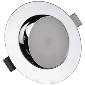 Swivel Recessed 3.4" LED w/Polished Chrome Trim