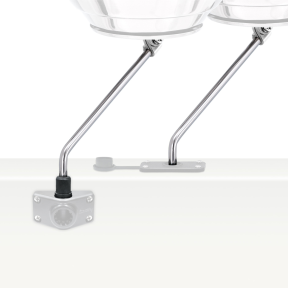 Magma Marine Kettle BBQ Mount - for Scotty / Striker Grip Style Rod Holder Mounts - In Use
