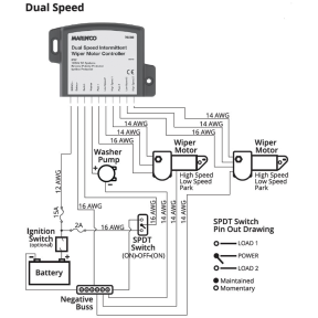 Dual Speed Wiper Motor Controller - 12/24V DC