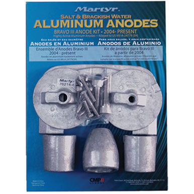 Mercury Bravo 2 & 3 Anode Kit - Aluminum
